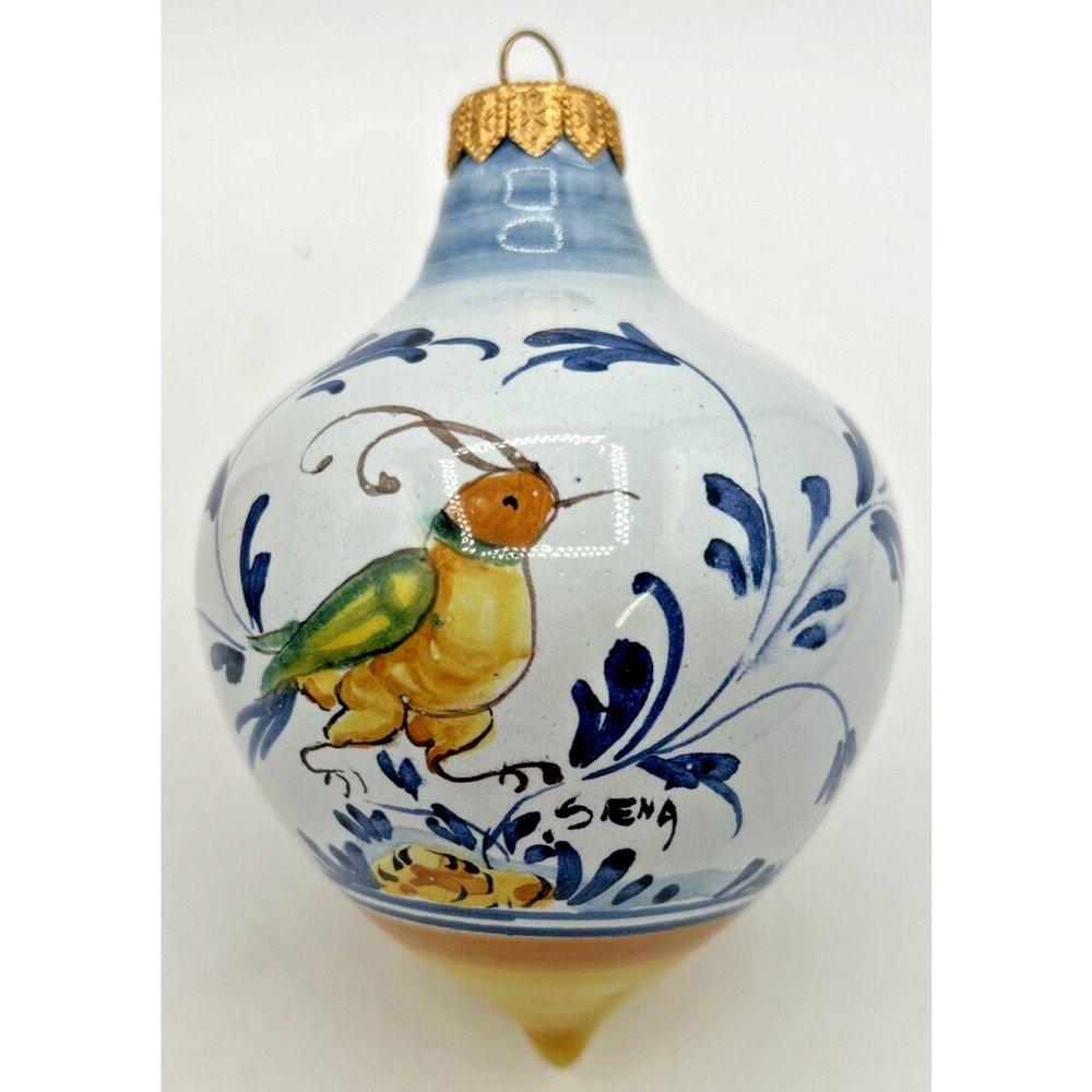 Martini Marisa & Antica Siena Ceramiche Ceramic Christmas Ornament in Box U255